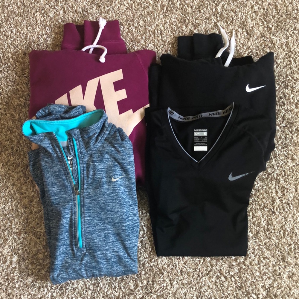 Nike Women Bundle- 4 Women Small Tops
